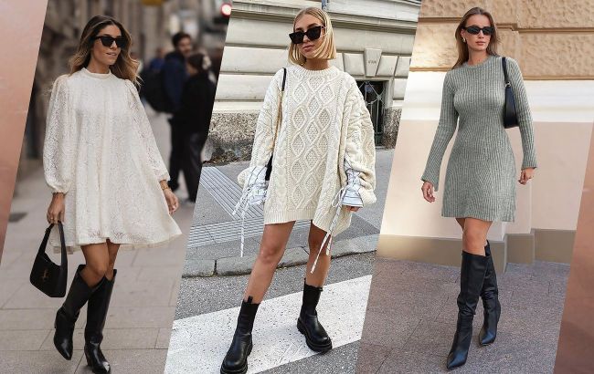 Dresses and boots done right — 4 stylish combos for November 2025