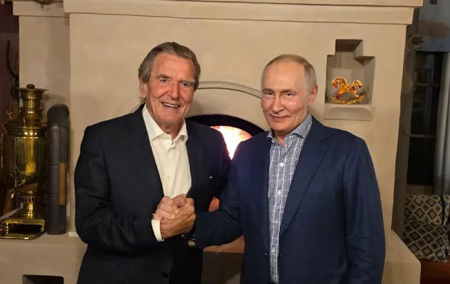 Putin invites former German chancellor Schr&ouml;der to his home for birthday