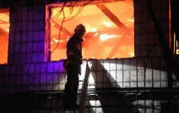 Ukrainian rescuers show aftermath of Russian attack on Kyiv that killed 8