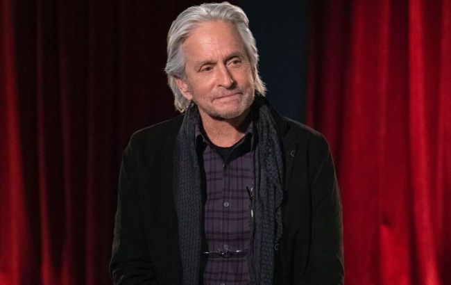 Famous Hollywood actor and Oscar winner Michael Douglas arrives in Ukraine