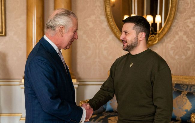 Volodymyr Zelenskyy meets Britain's King Charles III