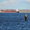 Fuel oil from Russian tankers washes up on coast of occupied Abkhazia