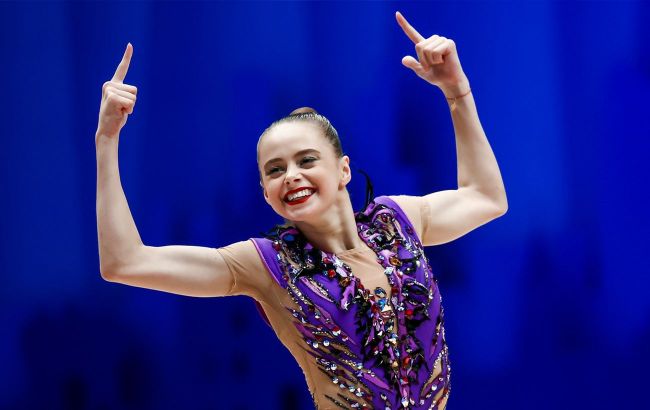 Ukrainian rhythmic gymnast makes history with first ever World Cup win