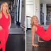 Fitness expert shows 3 exercises for slim and young body