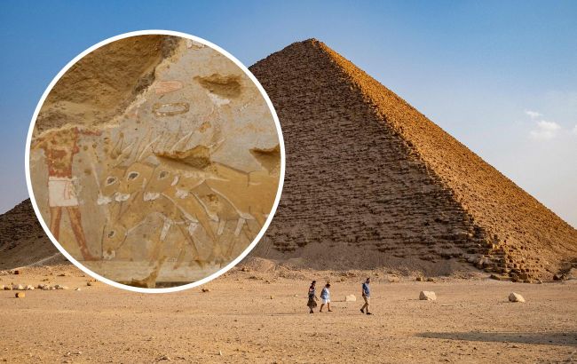 Archaeologists discover rare 4,000-year-old frescoes in Egyptian pyramid