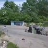 Deadly Russian drone hits police checkpoint in Ukraine's border region - caught on video