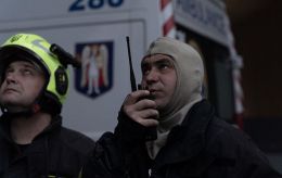 Kyiv high-rise hit in Russian attack: One person killed