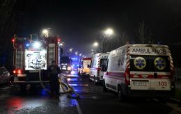 Kyiv building hit again by Russian attack, casualties among medical staff