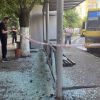 Russian drone strike hits bus stop with people waiting in Ukraine's Odesa