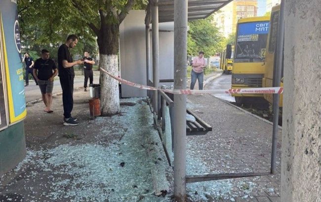 Russian drone strike hits bus stop with people waiting in Ukraine's Odesa