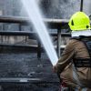 Russia strikes warehouses in Kyiv region, sparking fire