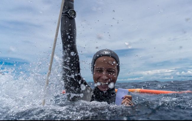 Ukrainian Zharkova crowned 2025 freediving world champion after 113-meter dive