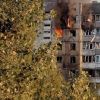 Nine-story building in Kyiv catches fire after Russian strike