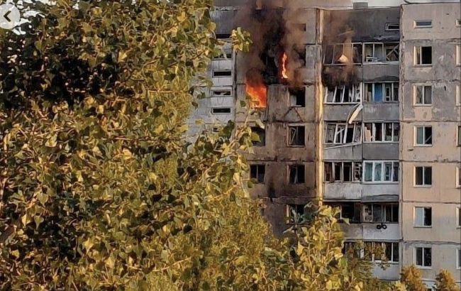 Nine-story building in Kyiv catches fire after Russian strike: One person killed