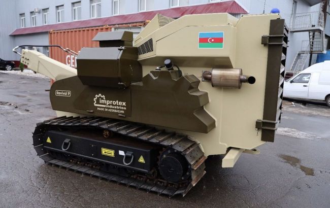 Azerbaijan handed over demining vehicle, Revival P, to Ukrainian rescuers