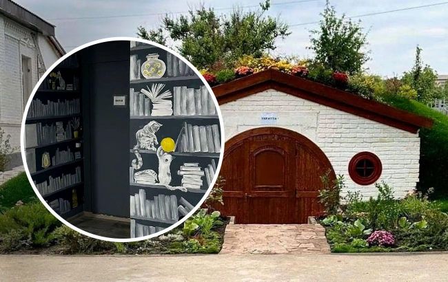 Shelter resembling Hobbit house for schoolchildren in Ukraine