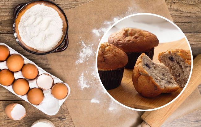 Soft and flavorful muffins in 15 minutes without yeast
