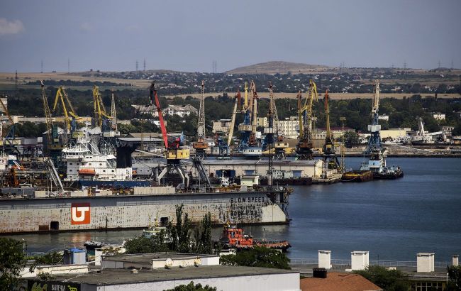 Photos of the damaged Russian ships in Sevastopol