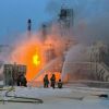 Oil refinery blazes in Krasnodar Krai