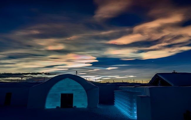 Spectacular 'rainbow clouds' over Arctic light up northen Europe (photos)