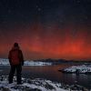 Red aurora and two galaxies: Ukrainian polar researchers share unique photos from Antarctica