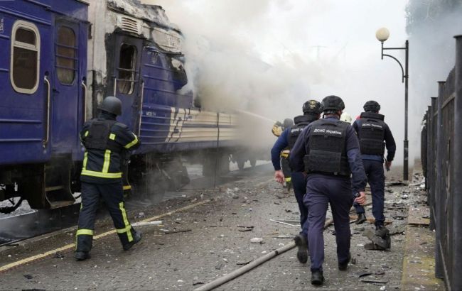 Russia strikes passenger train in Ukraine's Lutsk: Footage