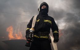 Russian ballistic strike hits industrial plant in Kamianske