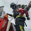 Russians hit five-story building in Kharkiv, one person injured