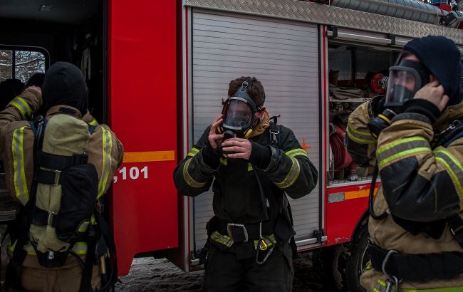 Industrial workshop ablaze near Russian Krasnoyarsk