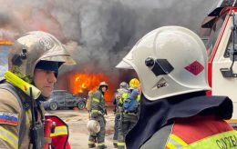 Drone attack in Moscow damages technopark and sparks fire