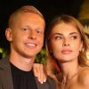 Style goals: Football star Oleksandr Zinchenko and wife Vlada shine in chic evening looks