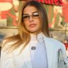 Pure summer luxury: Ukrainian footballer's wife stuns in this season's hottest white suit