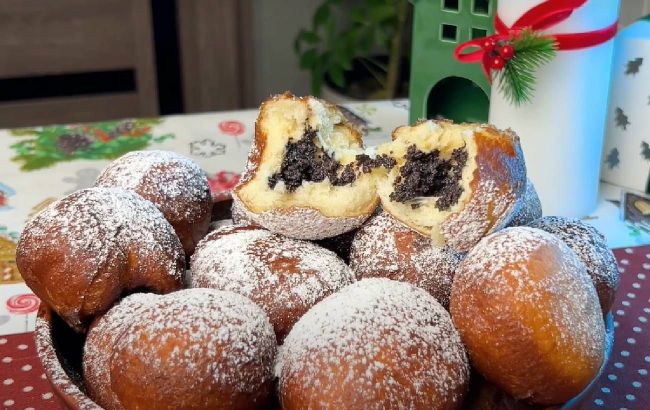 Pampukhs with poppy seeds: Traditional Ukrainian recipe