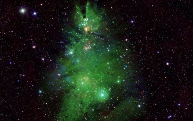 2,500 light years from Earth: NASA shows spectacular 'Christmas tree' nebula (video)