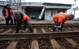 Russia massively strikes Ukraine's railway infrastructure: Train driver injured