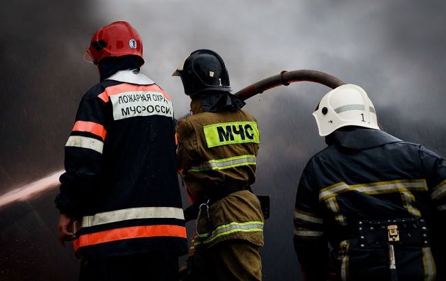 Huge Russian oil refinery burning after Ukrainian attack