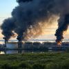 Ukrainian drone chief taunts 'put out Petersburg' as oil terminal burns ahead of Putin event
