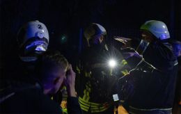 Kyiv region struck at night, residential homes and cars hit