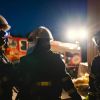 Russian drones hit Brovary high-rise, fire reported