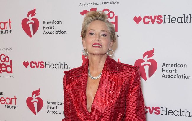 Sharon Stone turns heads in a sparkling dress from a Ukrainian brand