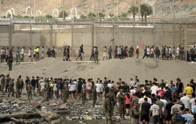 Ceuta on alert for migrant border breach as water cannons and razor wire deployed