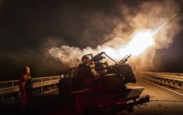 Explosions rock Kyiv as air defenses target enemy drones