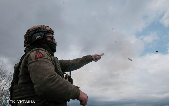 Ukraine's marines showcase destroying Russian drones