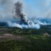 Massive wildfire in Ukraine caused by Russian attacks spreads toward Russian border