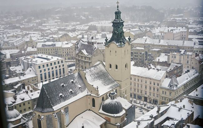 Russian drone strike shatters stained glass at historic church in central Lviv