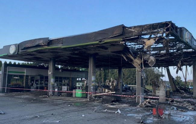 Russian drone attack damages two gas stations in Ukraine's Mykolaiv