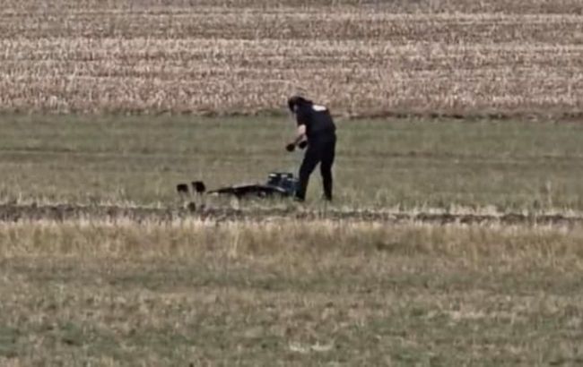Drone carrying explosives crashes in rural Romania