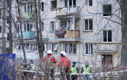 What Kyiv apartment building looks like after Russian drone attack &ndash; photo report