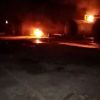 Fuel tanks burned down near Orenburg, Russia