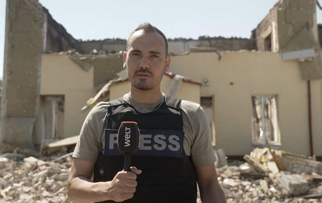 Die Welt reporter hit by Russian drone while filming in eastern Ukraine